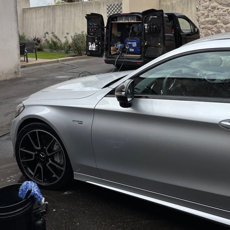Préparation esthétique mercedes avant vente à Bordeaux